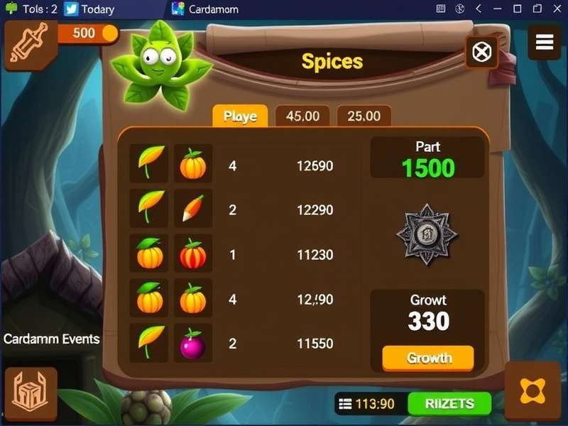 Cardamom Hero Hunt gameplay screenshot showing spice collection